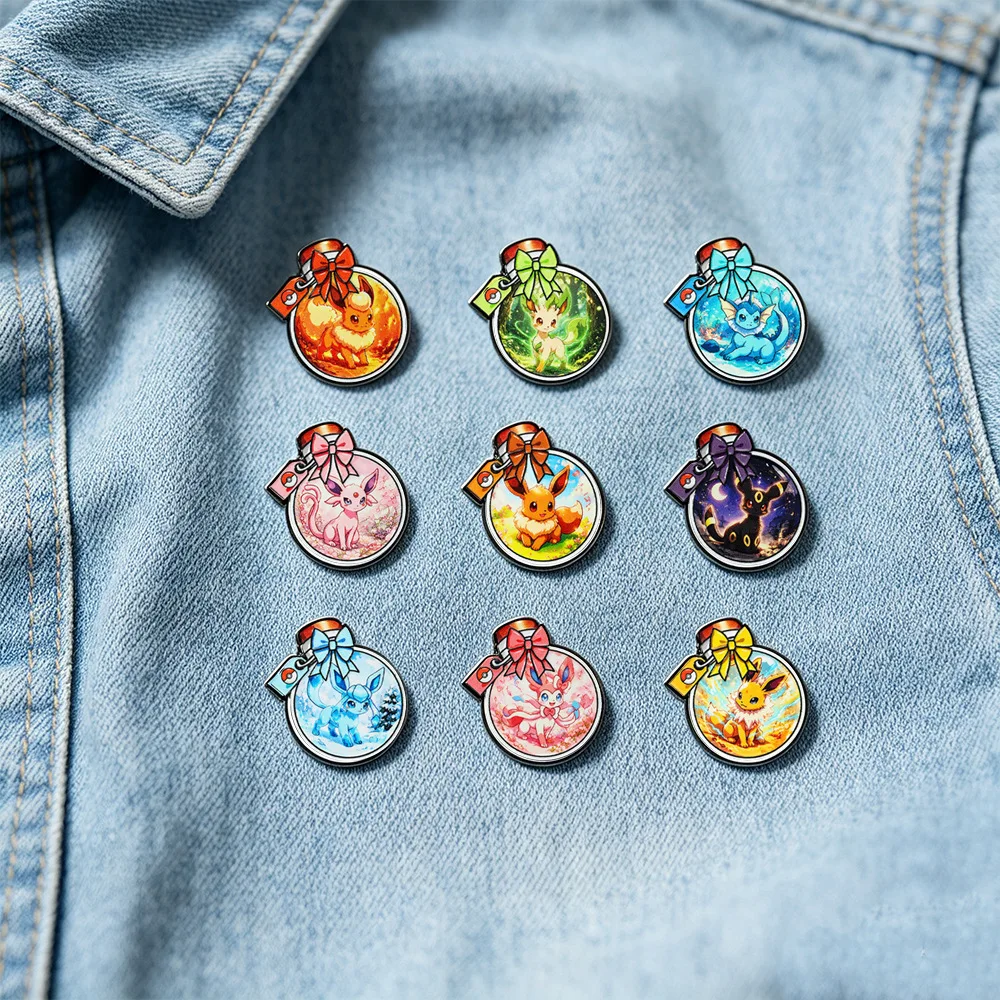 Cute Bottle Shaped Cartoon Elf Pet Enamel Pins 9Pcs Metal Lapel Brooch Badge Fashion Backpack Jewelry Collection Gift view 5