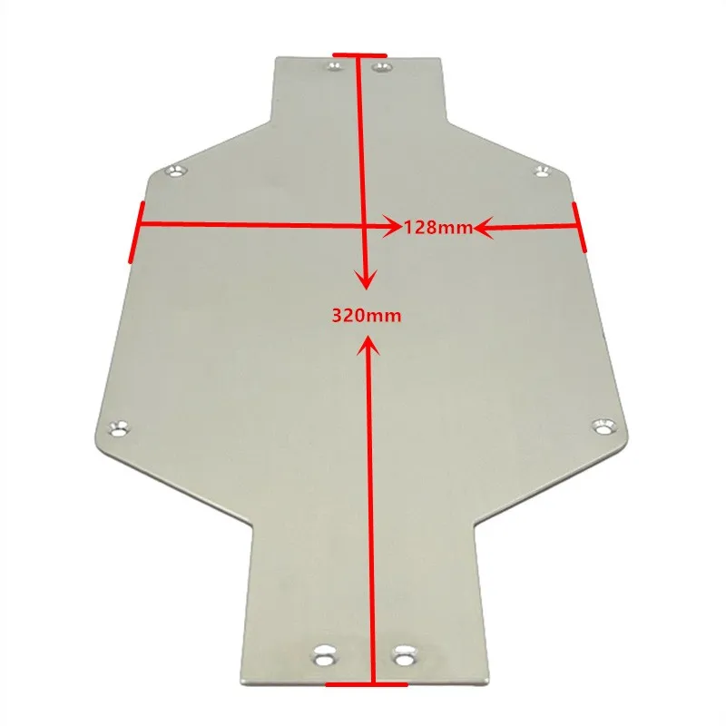 BEDW-RC Auto Upgrade Chassis Guard Plaat Voor MJX 1/10 10303 10304 RC Auto Accessoires