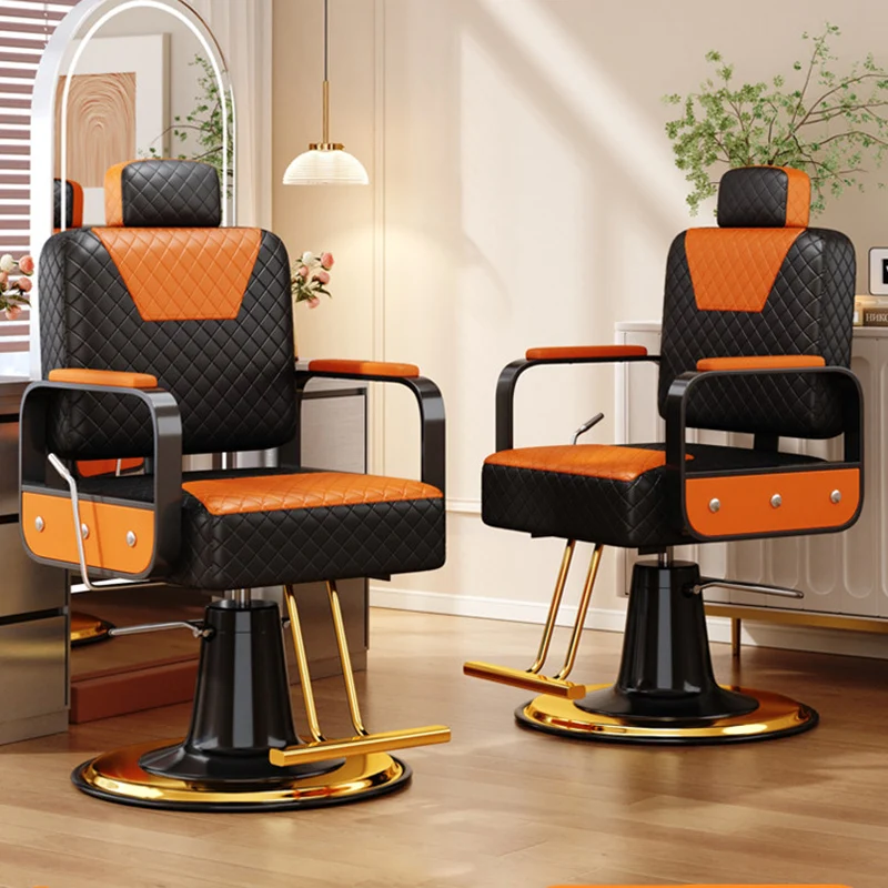 

Classic Simple Barber Chair Universal Design Vintage Specialty Barber Chair Modern Premium Silla Barberia Salon Furniture