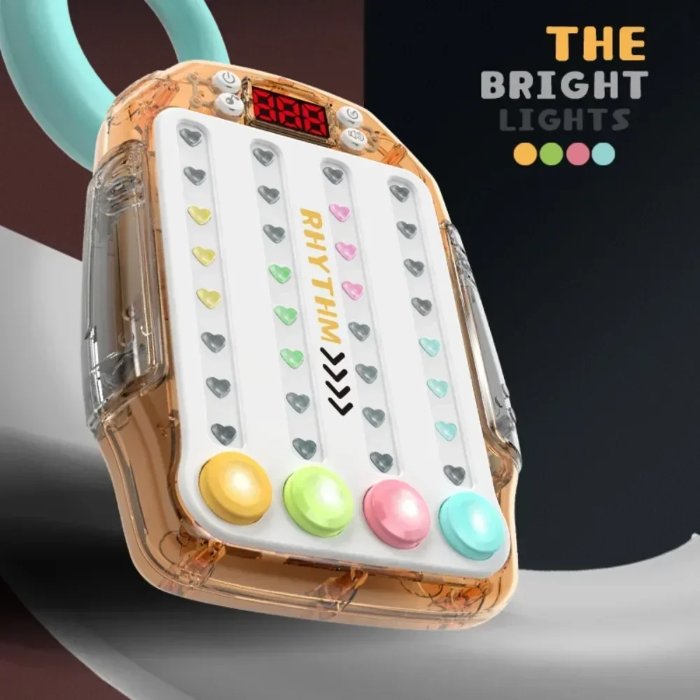 ポップイット-プッシュおよび解凍ゲームコンソール、プッシュおもちゃ、音楽パズル、リズムマスター、ハンドヘルドコンソール、ダンスマシン、レベル小道具