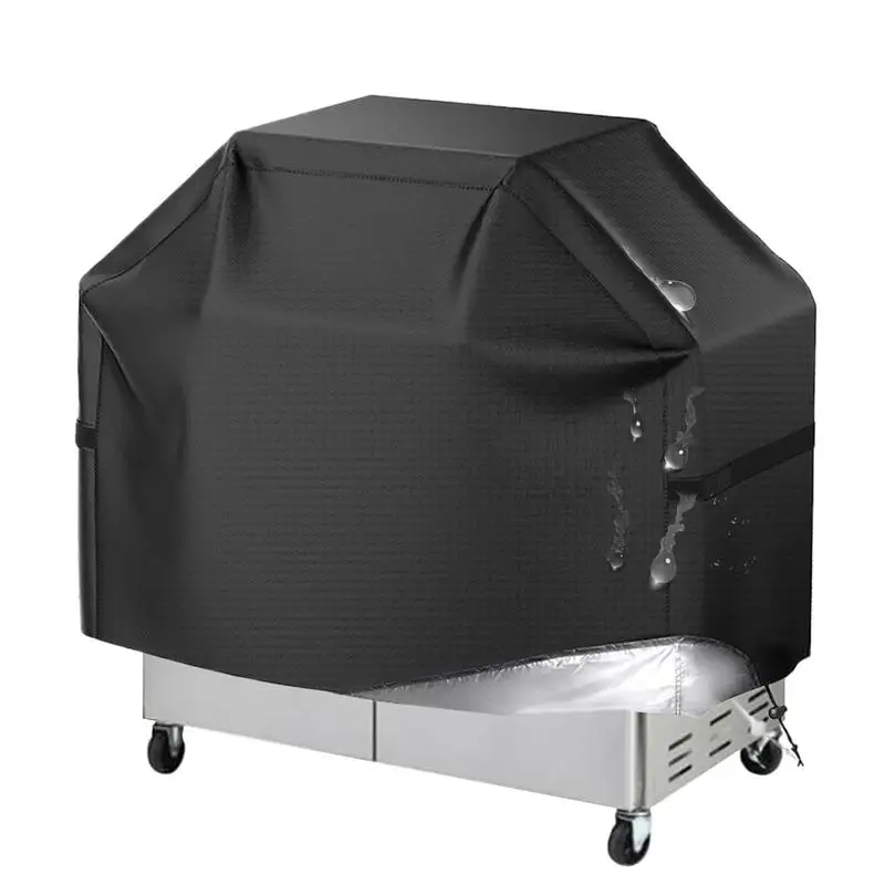 屋外グリルカバー、頑丈、大型、調整可能、耐候性、UV、屋外用品、58インチ