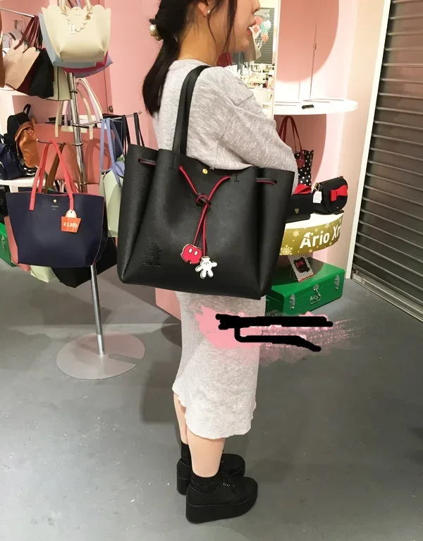 disney Mickey pu Handbag  Women Bag Cute Large Capacity Crossbody Bags Shoudler Bag Kids Girl Boy Crossbody  bags for women