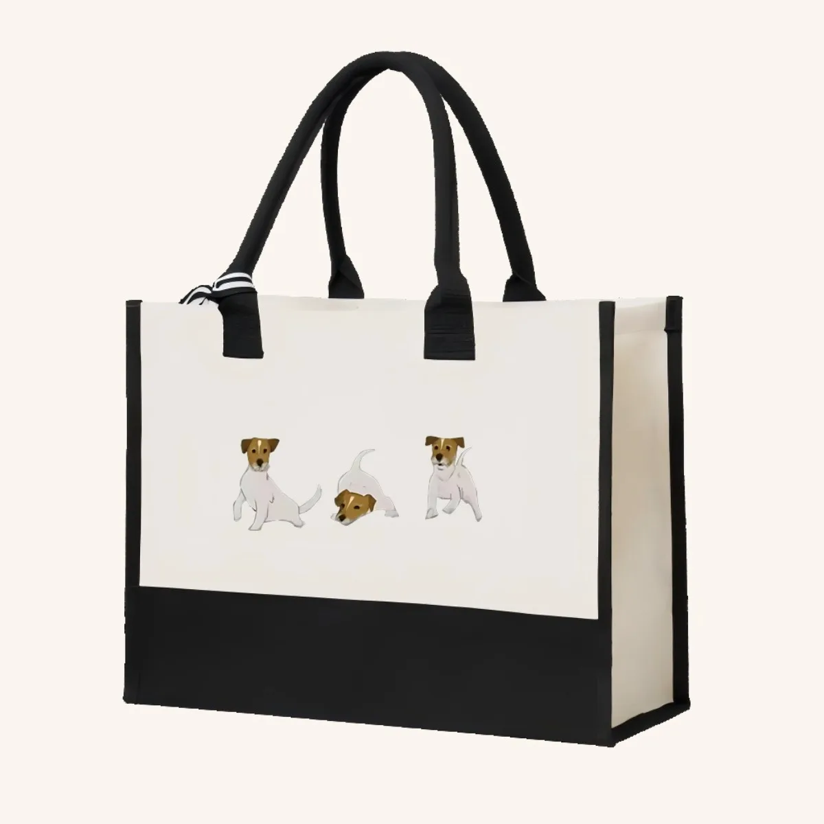 راسل جحر موستر 2026 وصول جديد موضة عملية واسعة قابلة لإعادة الاستخدام حمل حقيبة نمط طباعة 2 لهجة الثقيلة كبيرة