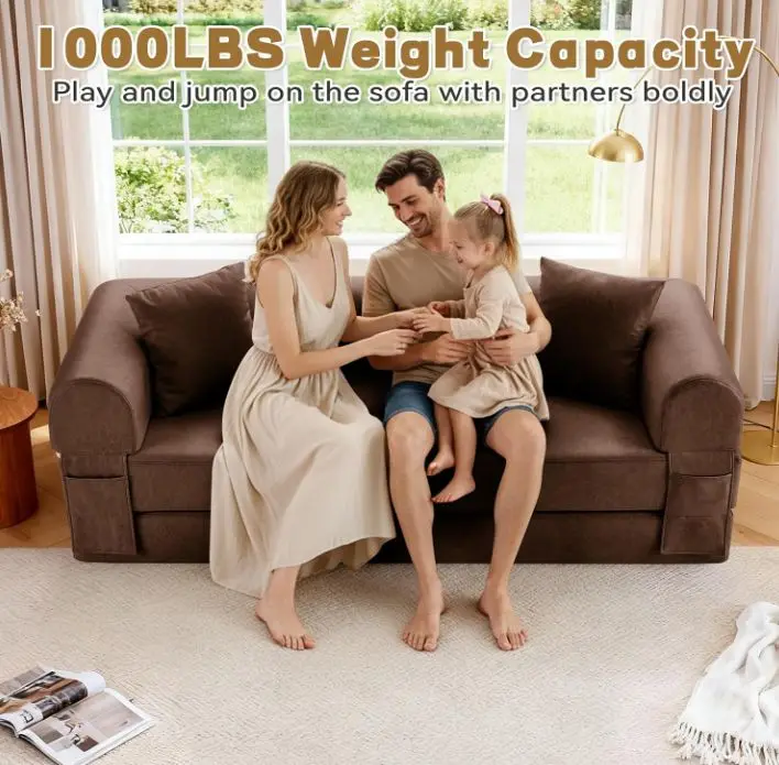Popular Discount 5-in-1 Corduroy Folding Sofa Bed Convertible Sleeper Sofa Bed Boneless Couches for Living Room