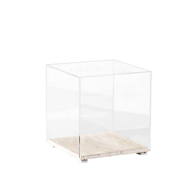 

Modern marble acrylic transparent cover, dust-proof storage box exhibition hall ornament