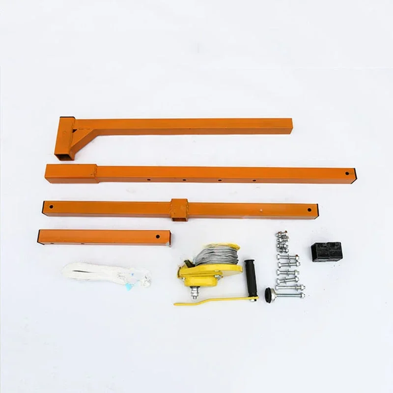 Self-Locking Folding Crane Manual Winch Air Conditioning 15/20m Lifting Tool Outside Installation Lifting Hoisting Tool