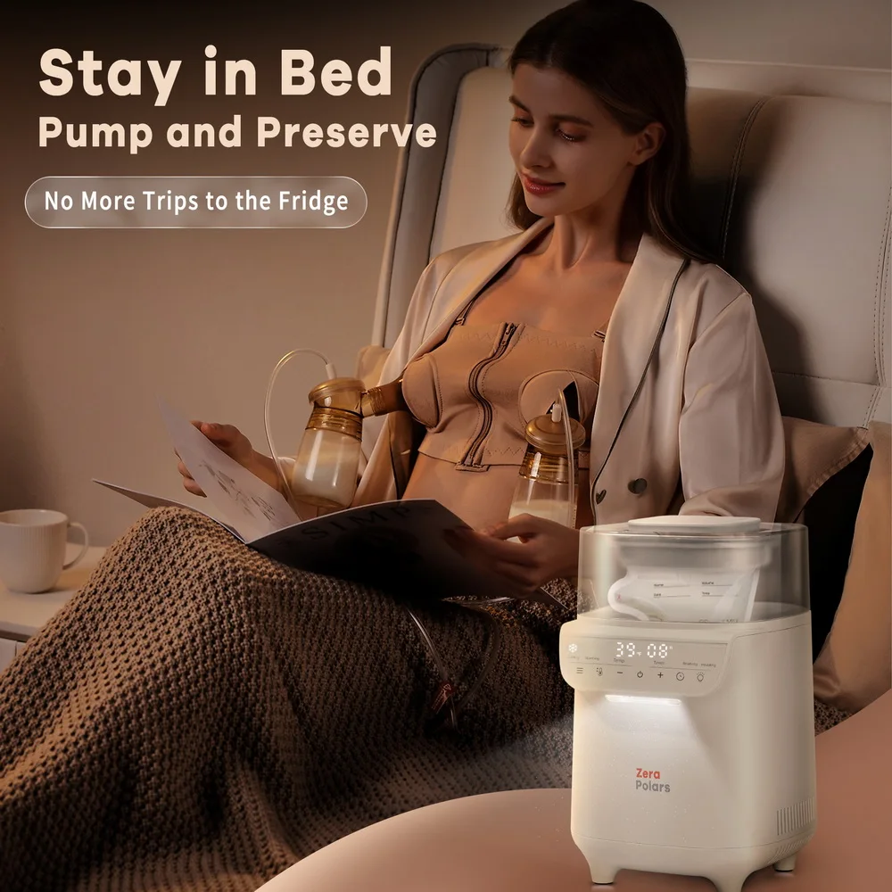 Scaldabiberon e dispositivo di raffreddamento con funzione congelatore Riscaldamento rapido Temporizzatore di controllo della temperatura Scaldasalviette per latte materno multiuso