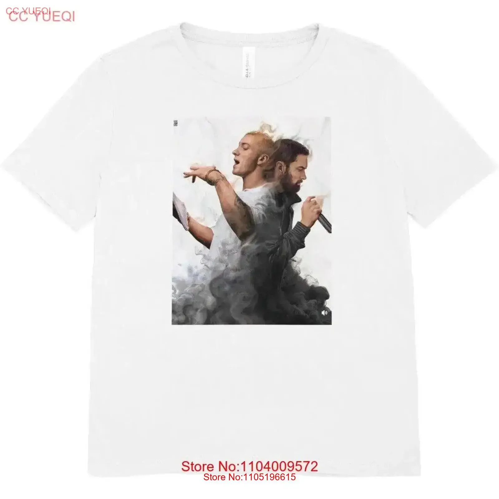 

Футболка премиум-класса Eminem, идеально подходящая для любителей музыки, винтажная стираная удобная повседневная уличная одежда с графикой, унисекс, стильная мужская одежда