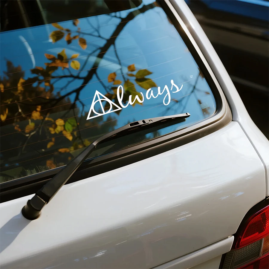 2pcs/set Harry Potter Vinyl Car Bumper Sticker Always Platform 9 3/4 Decals For Car Windshield Window Laptop Decoration view 2