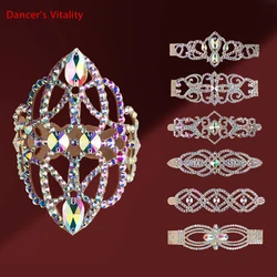 Pulsera de danza del vientre con tachuelas de diamante, cadena de mano, Baile Oriental, temperamento femenino, accesorios de actuación profesional