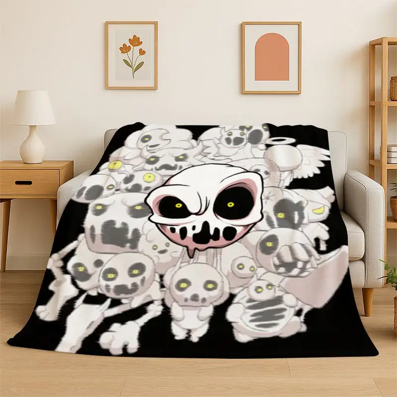 RPG Game The Binding Of Isaac Flannel Blanket,Ultra Soft Warm Plush Throw for Home Bedroom Bed Sofa Cover Office Picnic Gift Kid