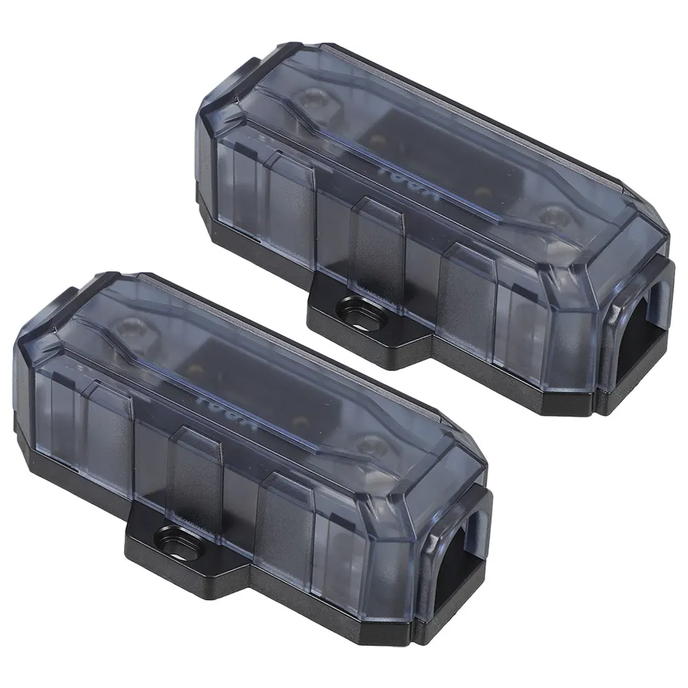 

2pcs Fuse Holder Car Audio ANL Fuse Block 100A Zinc Alloy Reliable Safety Easy Installation Automotive Part Terminal