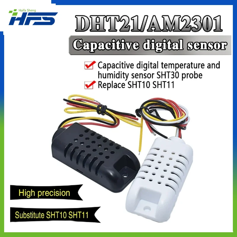 

New DHT21 AM2301 Capacitance Digital Temperature And Humidity Sensor IOT-TH02 SHT30 probe replaces SHT10 SHT11 for arduino STM32