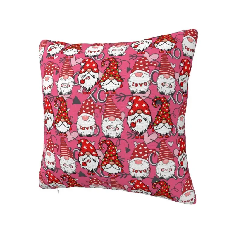 Custom Valentine's Day Sweet Wallpaper Square Pillow Cover Home Decor Cushion Cover Throw Pillow for Sofa Double-sided Printing