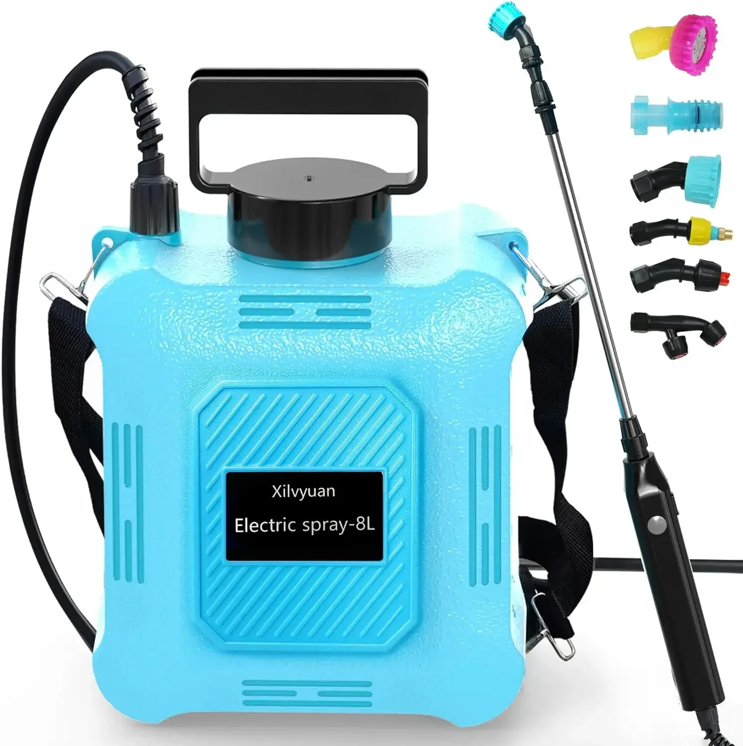 

Battery Powered Sprayer 2 Gallon Garden Sprayer Advance Electric Sprayer 2 Adjustable Speed 6 Mist Nozzles Usb Rechargeable Retr