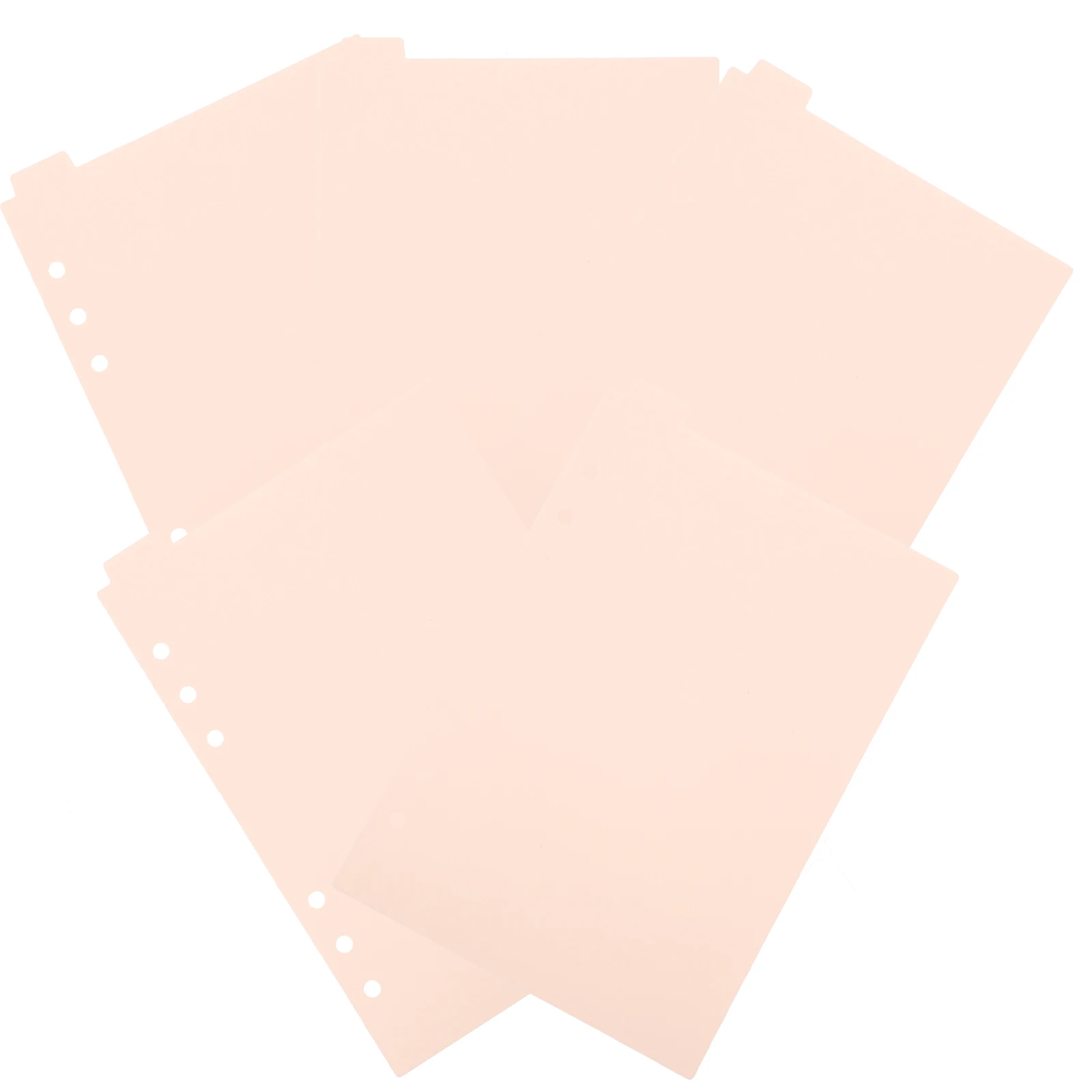 6pcs Binder Dividers With Tabs For School And Office Projects PP Material Page Dividers File Dividers Loose Leaf Notebook Tabs