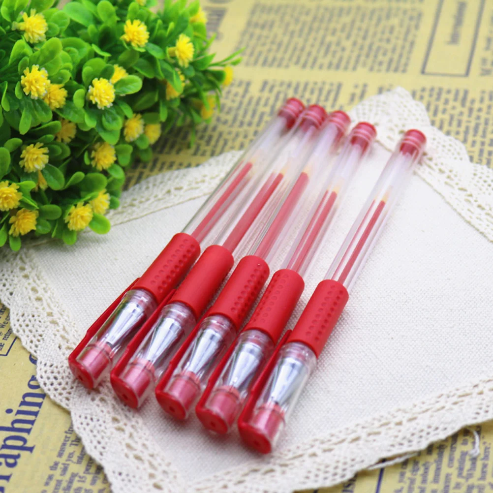 Imagem -05 - Gel Ink Roller Ball Canetas Fin Point Pen para Estudantes da Escola Office Papelaria Azul 05 mm 12 Pcs