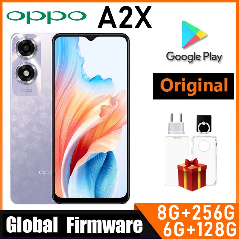 OPPO A2X smartphone Wereldwijde firmware 6,56 inch CPU Tianji 6020 8 GB RAM 256 GB ROM 5000 mAh batterij