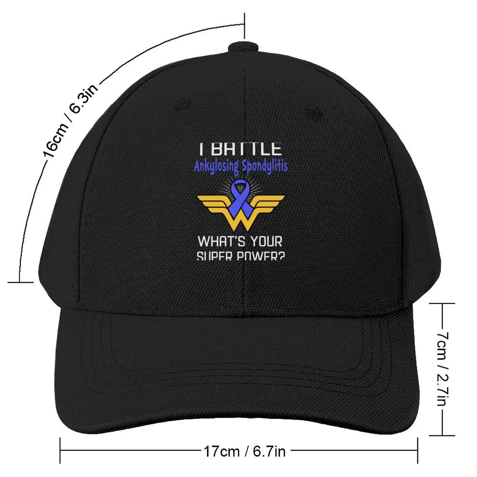 I Battle Ankylosing Spondylitis What's Your Super Power Support Ankylosing Spondylitis Warrior Gifts Baseball Cap