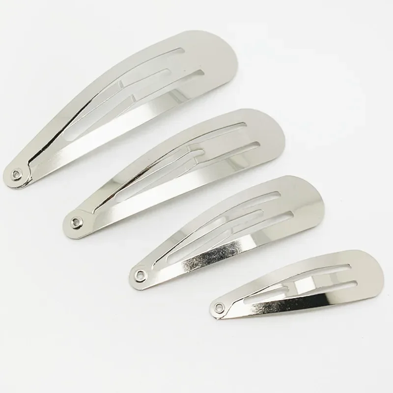 100 יח'\חבילה גוון שחור כסף הצמד שיער קליפים 3-10 ס