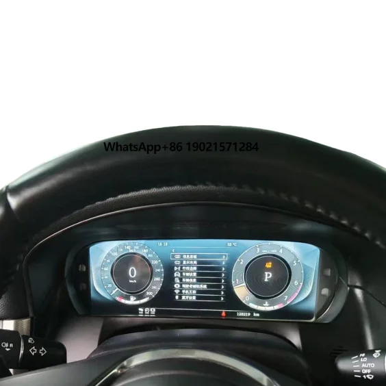 

12.3'' LCD Dashboard for Jaguar XFL 2016-2019 LCD Instrument Cluster Plug and Play LCD Odometer Virtual Digital Cluster Cockpit
