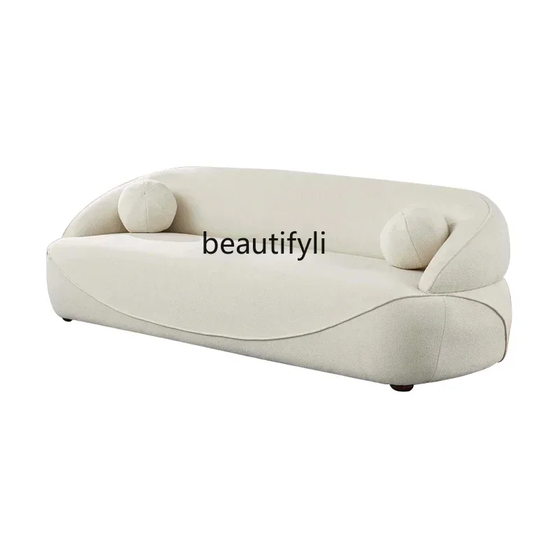 

YH Living room cream wind small apartment modern simple fabric special-shaped personalized art creative sofa