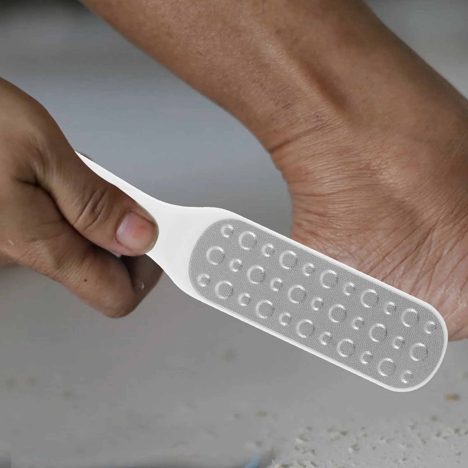 1 set di lime per piedi premium per la rimozione della pelle morta, strumento durevole per la cura dei piedi, design compatto per uso domestico dei piedi