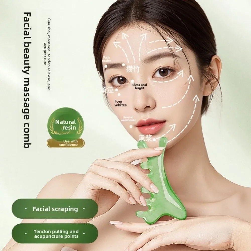 Gifts 4-in-1 Massage Comb Octopus Multifunctional Head Meridian Combs Facial Muscle Pulling Dolphin Facial Massager Tool