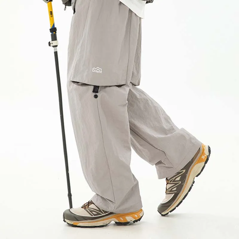 

2026 Spring/Summer Men's Hiking Pants Wear-resistant Water Splash Prevention Quick Dry UV Proof Elastic Thin Camping Trousers