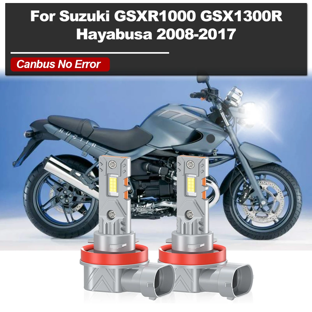 

LED Motorcycle Lights Bulbs 20000LM Super Bright Motorcycle Lamps 12V For Suzuki GSXR1000 GSX1300R Hayabusa 2008-2015 2016 2017