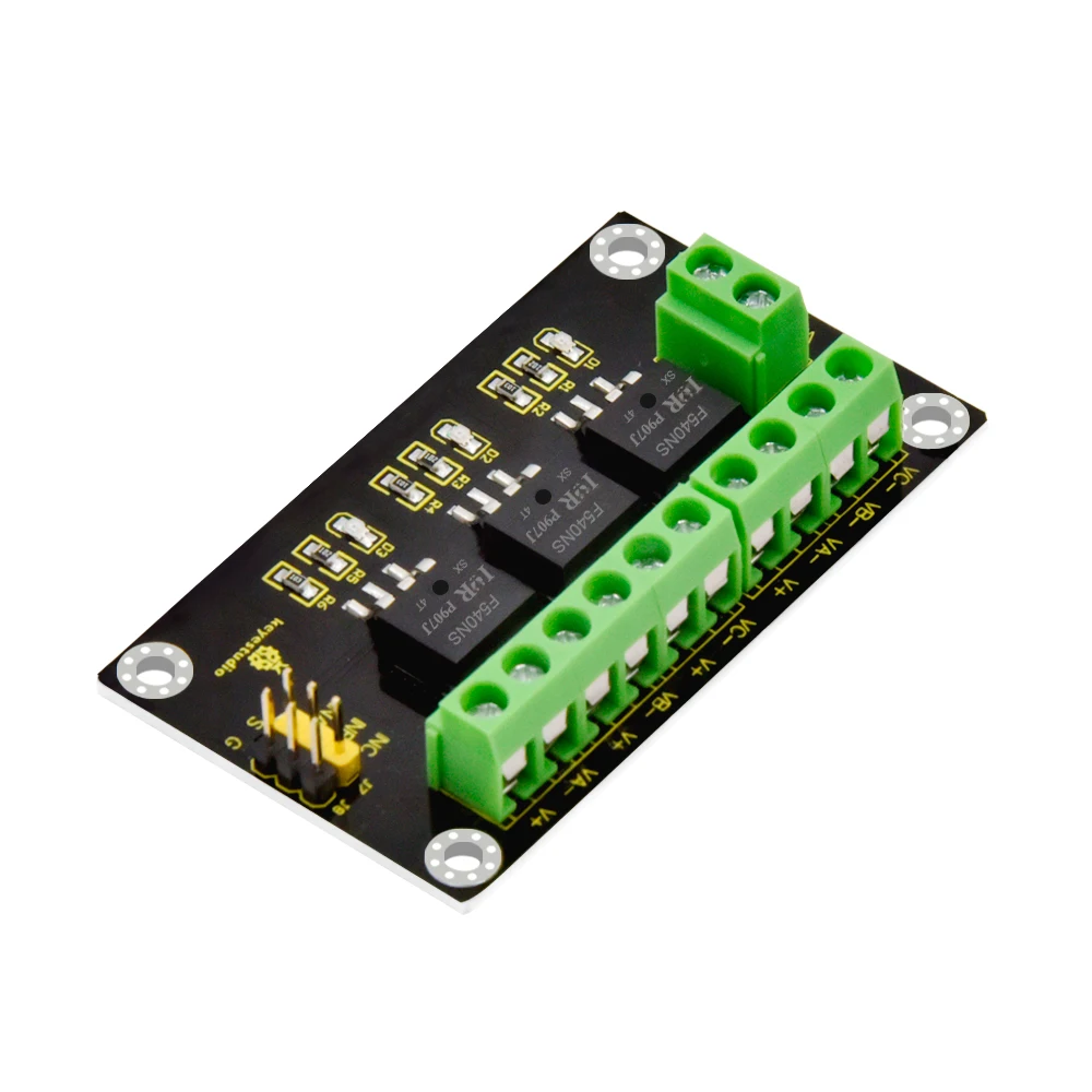 Módulo IRF540NS do interruptor do KEYESTUDIO-MOS para Arduino, corrente alta de 3 canais, aplicada para conduzir o servo