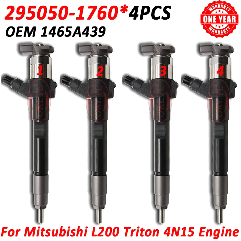 New Nozzle 1465A439 Diesel Fuel Injector 295050-1760 For Mitsubishi L200 Triton 4N15 Engine 295050-1761