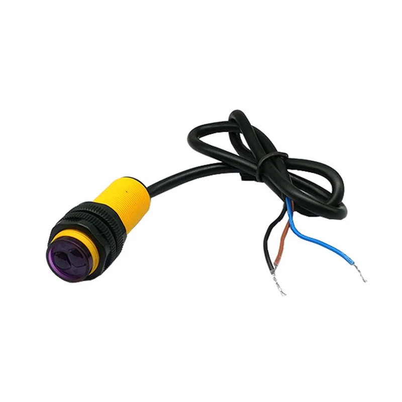 Smart Car Robot E18-D80NK Infrared Obstacle Avoidance Photoelectric Sensor Proximity Switch 3-80cm Detection Range Adjustable