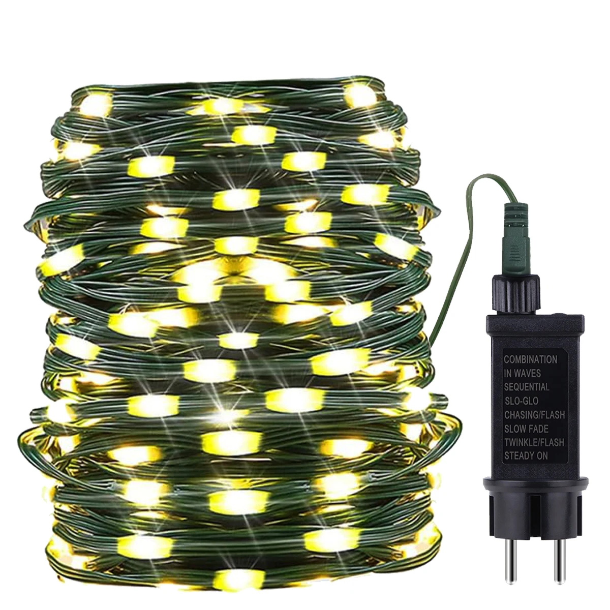 30M 20M 50M 10M 100M LED String Light 24V RGB Ciepła biała wodoodporna girlanda zewnętrzna Dekoracja świąteczna Ogród Światła Xmas