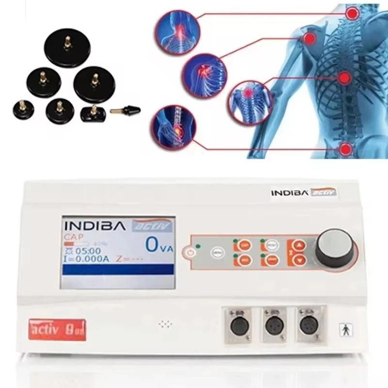 

Система térmico CET RET, máquina de diatermia inteligente Indiba Tecar, fisioterapia, 448 кГц, ER45, moldeador corporal