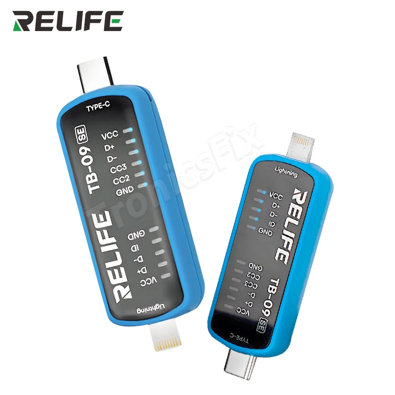 

RELIFE TB-09SE Простой тестер для вставки хвоста, подходит для моделей Android/Apple, простой и портативный