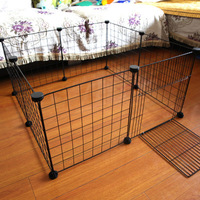 Foldable Pet Playpen Iron Fence Cage  Puppy Kennel House Exercise Training Puppy Kitten Space Dogs Supplies