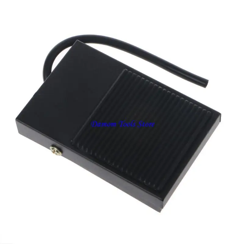 57BE AC 250V 10A Heavy Duty Metal Momentary Electric Power Antislip Foot Pedal Switch