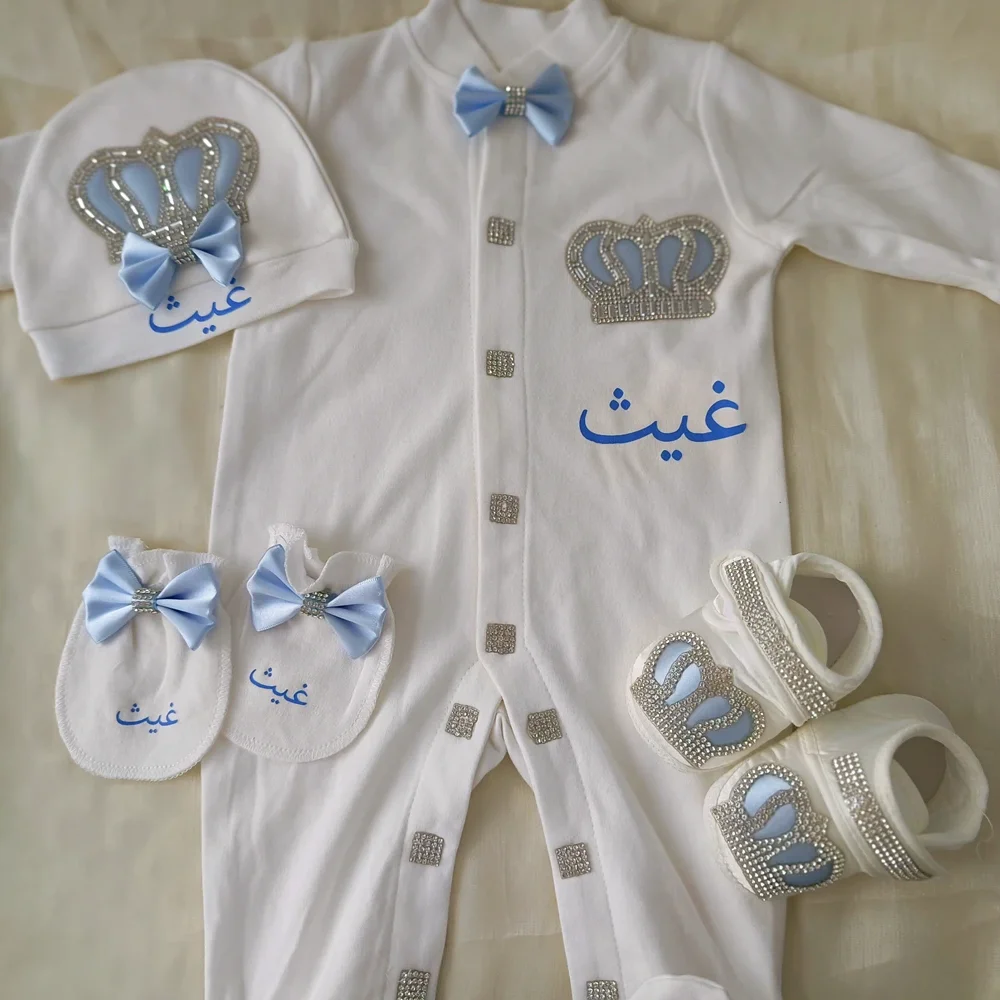 4 adet Hoş Geldiniz Ev Bebek Battaniyesi Şapka Eldivenler Önlükler Seti 39 Hafta Hamile Kadın Photographyh Yenidoğan Taç Takı Sarı Bebek Bezi