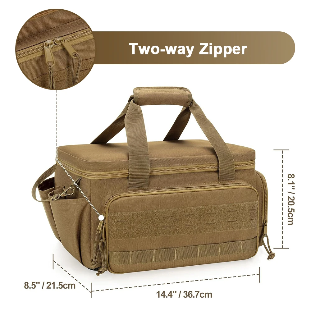 14 Inch Heavy Duty Tool Bag with 5 Pockets Tool Organization Bag Hand Tools Carry Bag for Repairman Carpenters Handyman