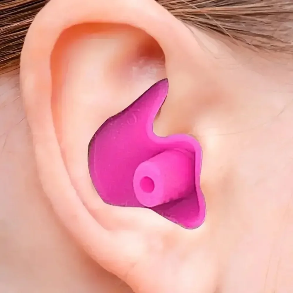 10pcs Silicone Swimming Earplugs Adult Child Spiral Noise Reduction Waterproof Lightweight Reusable Ear Buds Travel