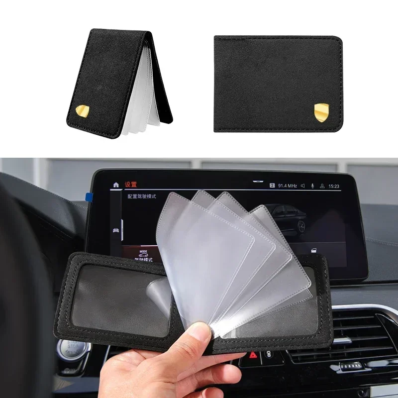Чехол для автомобильного водительского удостоверения, кошелек для кредитных карт для Panamera Cayenne Macan 911 718 Boxster Taycan Cayman Carrera GT