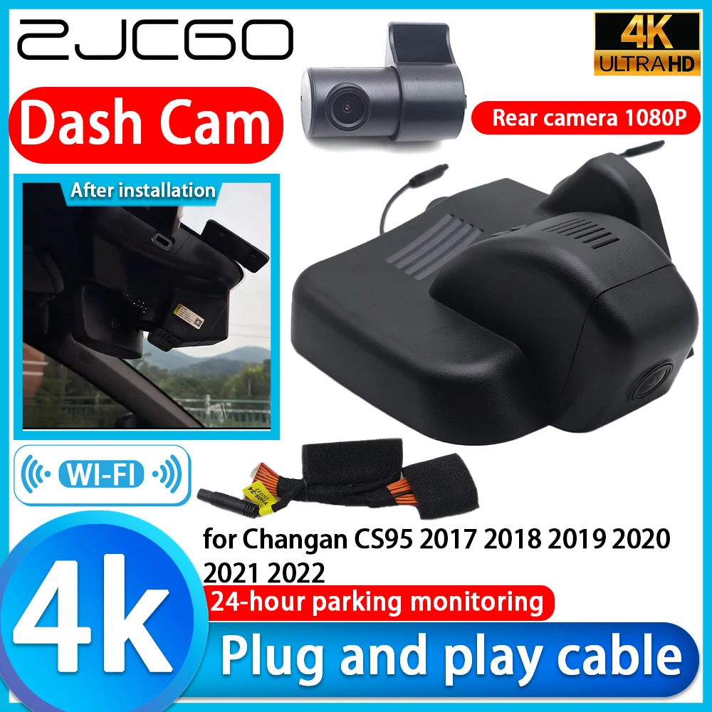 

for Changan CS95 2017 2018 2019 2020 2021 2022 Wifi 4K DVR Dash Cam Car Camera Sony Lens Video Recorder Night Vision 24h Monitor