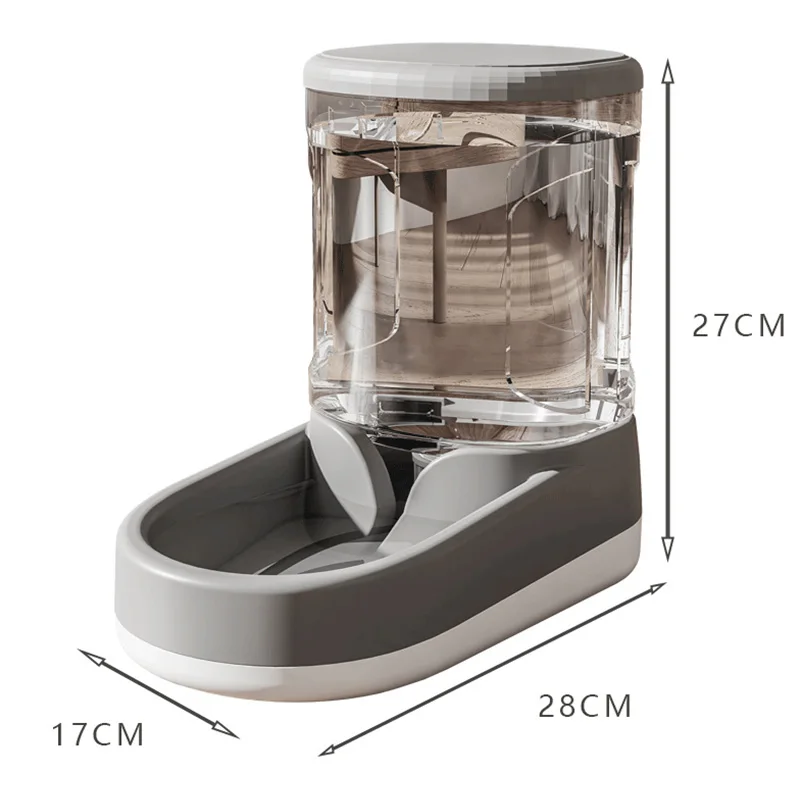 3.8 L Large Capacity Dog Feeder Transparent Food Storage Dispenser Container Dog Food Bowl Cat Feeder Drinking Bowl Pet Supplies