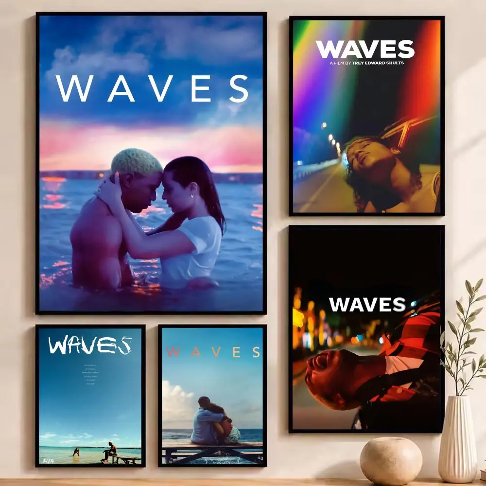 Classic Movie W-Waves Painting Calligraphy Durable Painting Canvas Poster Wall Hanging Home Interior Decoration Art Mural Gift