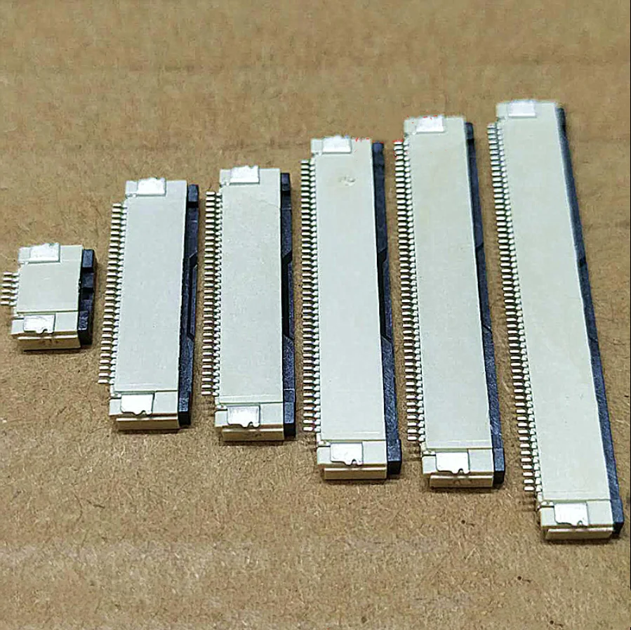 5PCS FFC/FPC Connector Flat Cable Socket 0.5MM Adapter 4/5/6/8/9/10/12/14/16/18-40P Down Flip Type