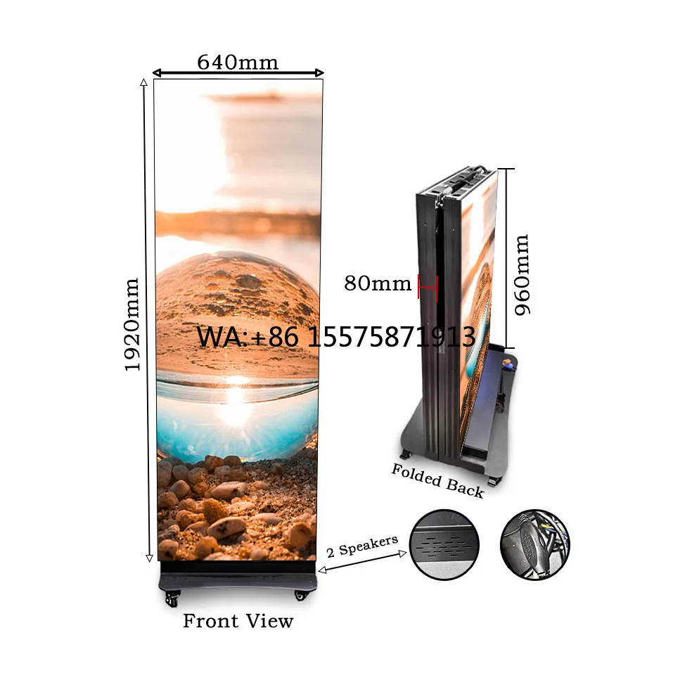 Customizable 2025 Factory Wholesale Custom High Refresh Led Floor Standing Poster Panel