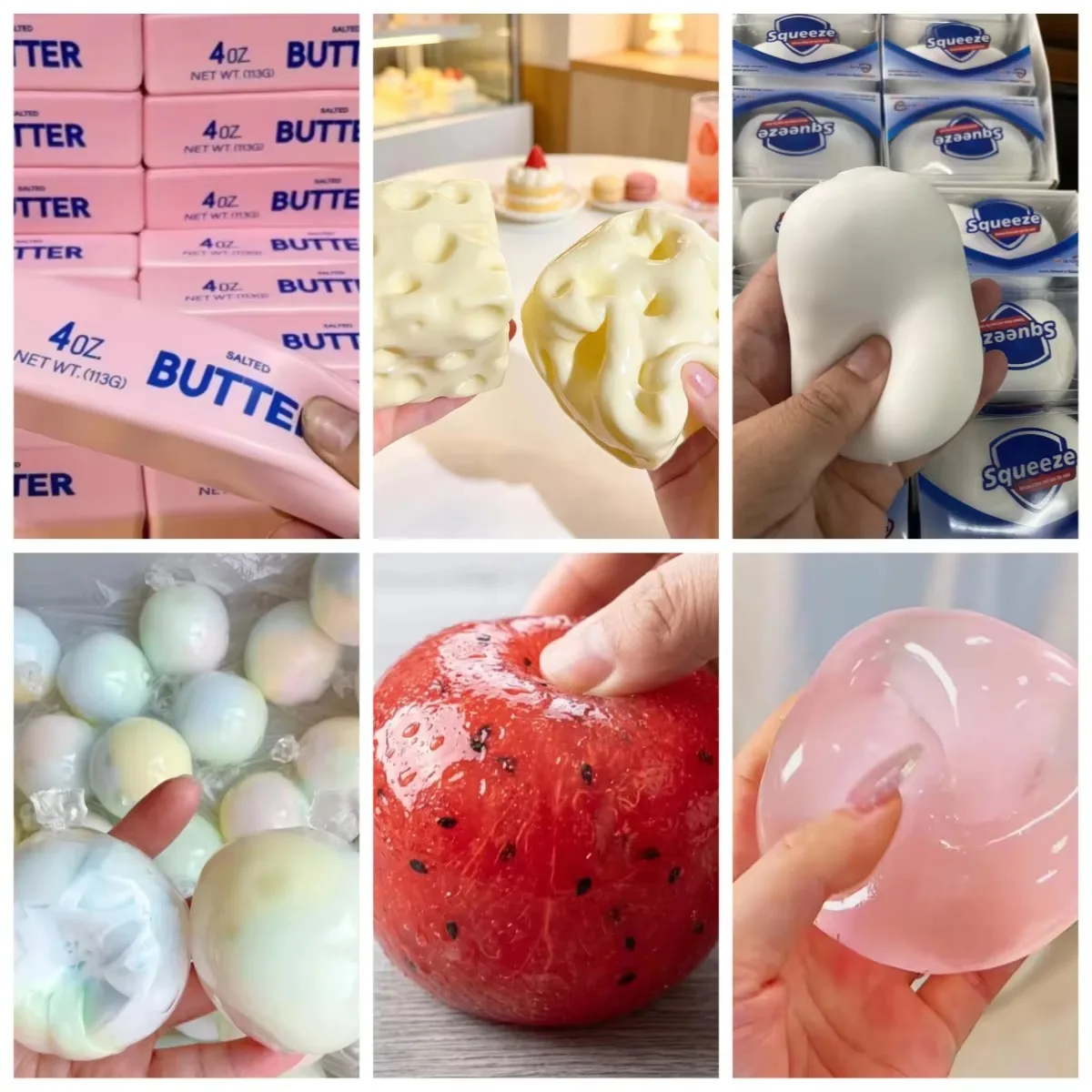 30+ Cute Cheese Squishy Toy Giant Size Vaseline Filled Soft Squeeze Stress Ball Slow Rising Sensory Fidget Toy Anti Stress Gift