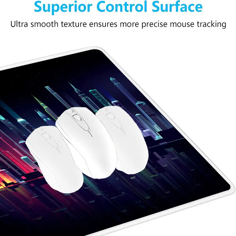 Nacht Stadt Landschaft Mauspad Tisch Kissen Erweiterte Pads Große Gaming Rutschfeste Laptop Tablet Matte Mini PC Spielmatte