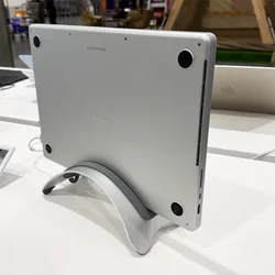 Aluminum Laptop Stand For Apple MacBook Pro Air Neo M5 2026 m4 15 13 14 16  Vertical support  Space-saving Rack  Erected Holder